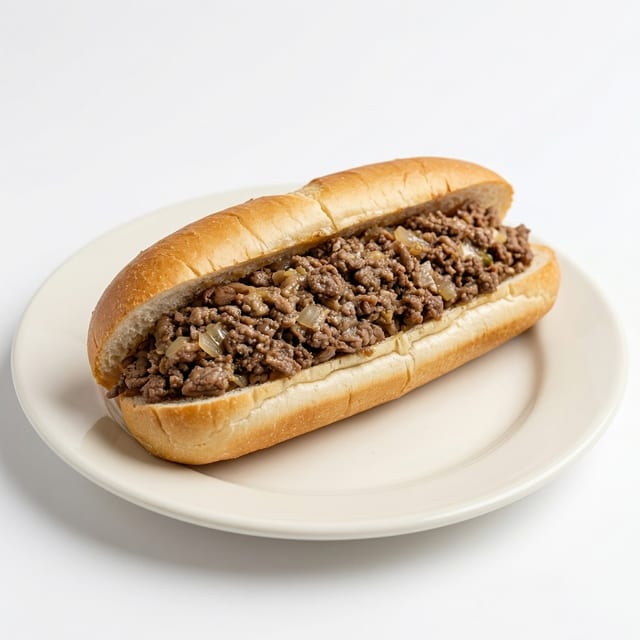 Cheese Steak Sandwich.