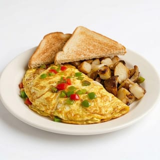 Pepper, Egg & Cheese Omelette