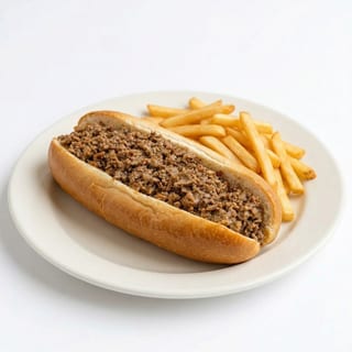Cheese Steak with Fries