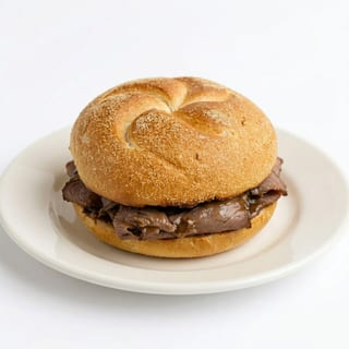 Hot Roast Beef on Kaiser