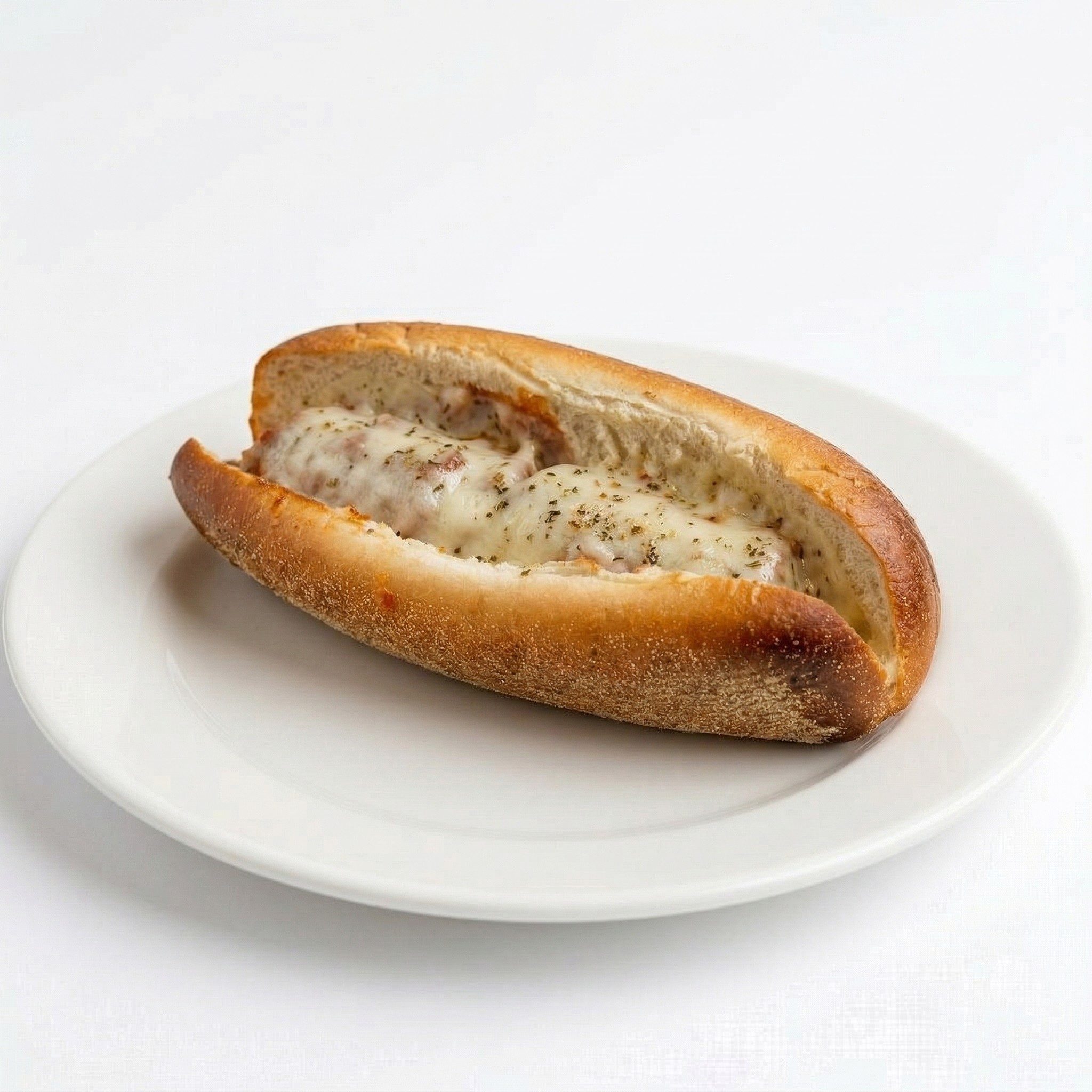 Meatball Parmesan Sandwich.