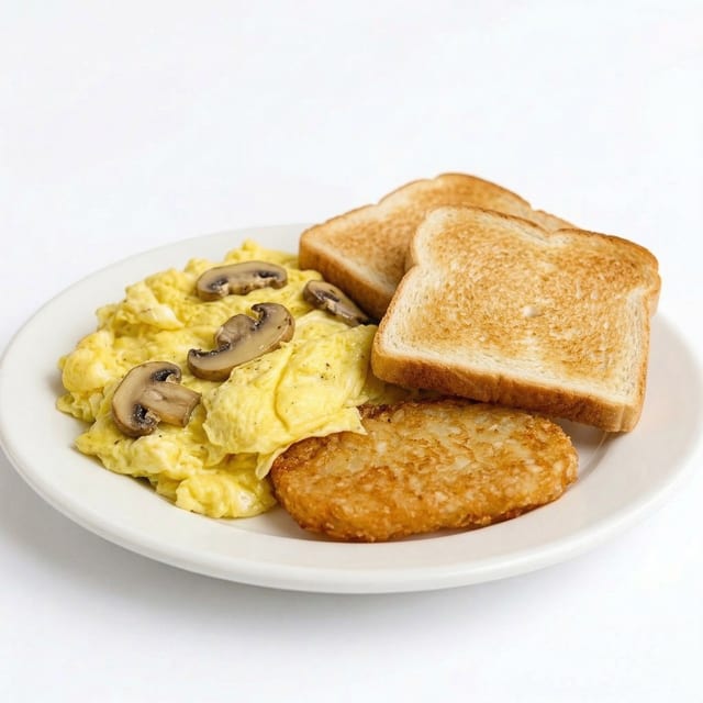 Mushroom & Cheese Omelette.