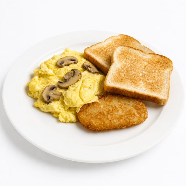 Mushroom & Cheese Omelette.