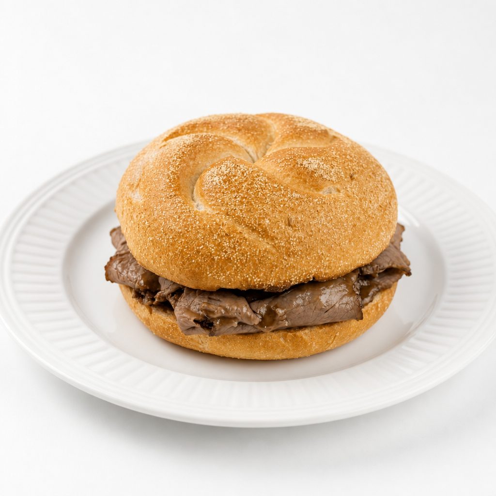 Hot Roast Beef on Kaiser.