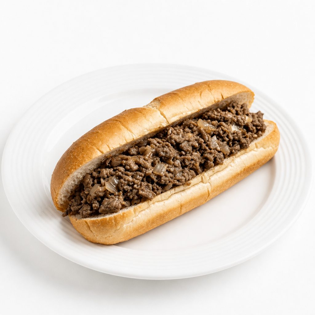 Cheese Steak Sandwich.