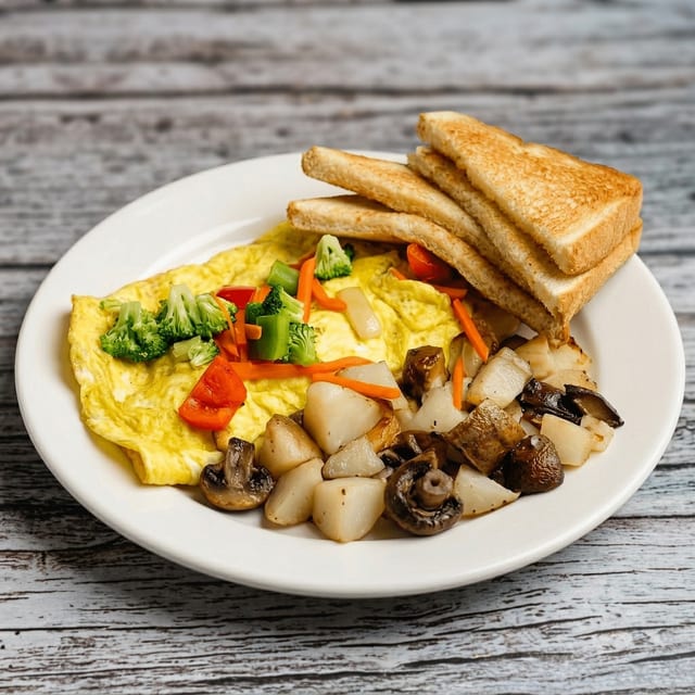 Veggie Omelette.