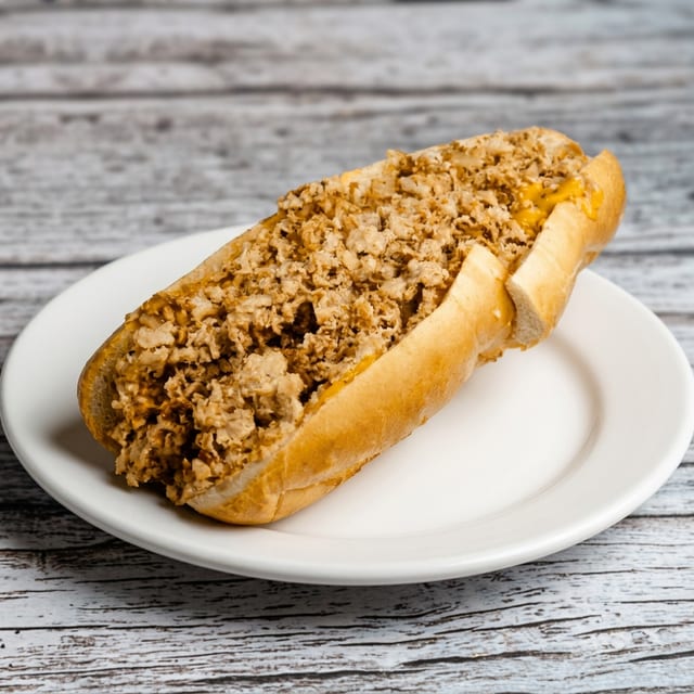 Chicken Cheese Steak Hoagie.