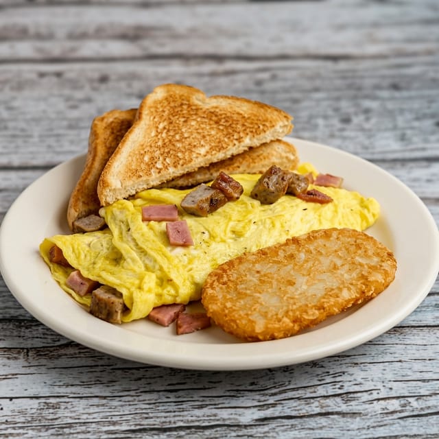 Meat Lover's Omelette.