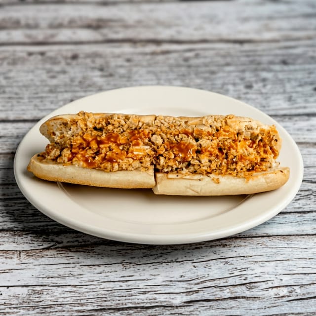 Buffalo Chicken Steak Sandwich.