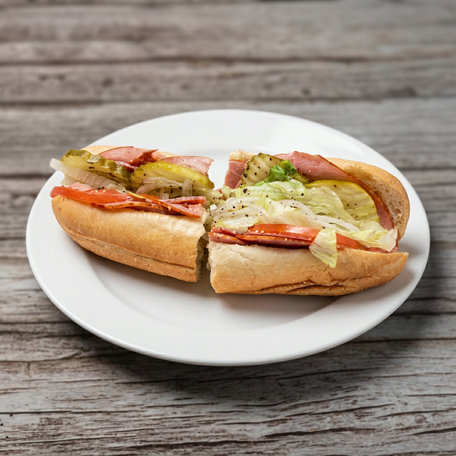 Sm. Hoagie with Chip & Soda.